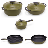 11-pieces Premium Enameled Cast Iron Cookware