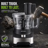 Large Capacity Multifunction Pro Food Processor With Unbreakable Bowl