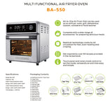 All Round Stainless Steel 18L Multifunction Smart Air Fryer Oven