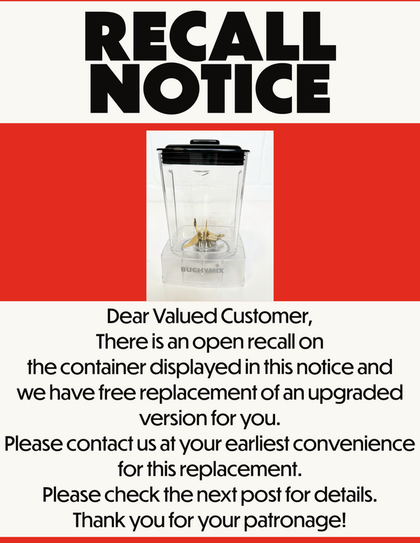 Free 800ML Replacement for recalled container. PLEASE READ