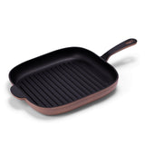 12-Inch Premium Enameled Cast Iron Grill Pan