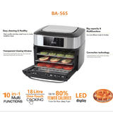 Multifunction Smart Air Fryer with Stainless Steel - Interior and Accessories