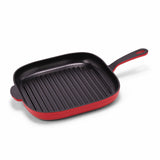 12-Inch Premium Enameled Cast Iron Grill Pan