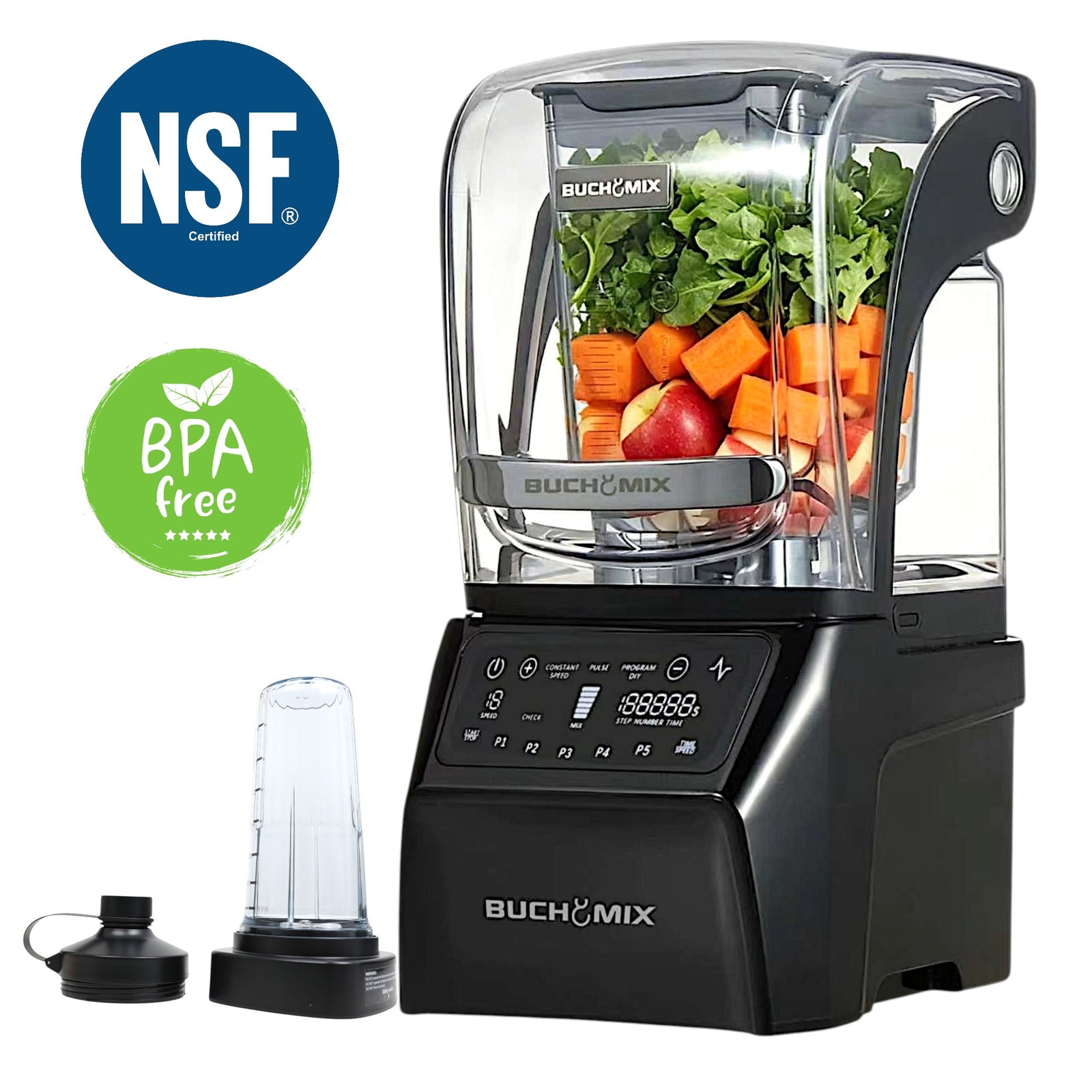 Ultra Heavy Duty Soundproof Blender With Digital | Buchymix