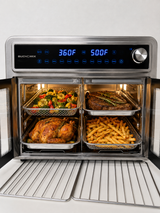 All Round Stainless Steel Dual Compartment XL French Door Air Fryer Oven Toaster 30quarts