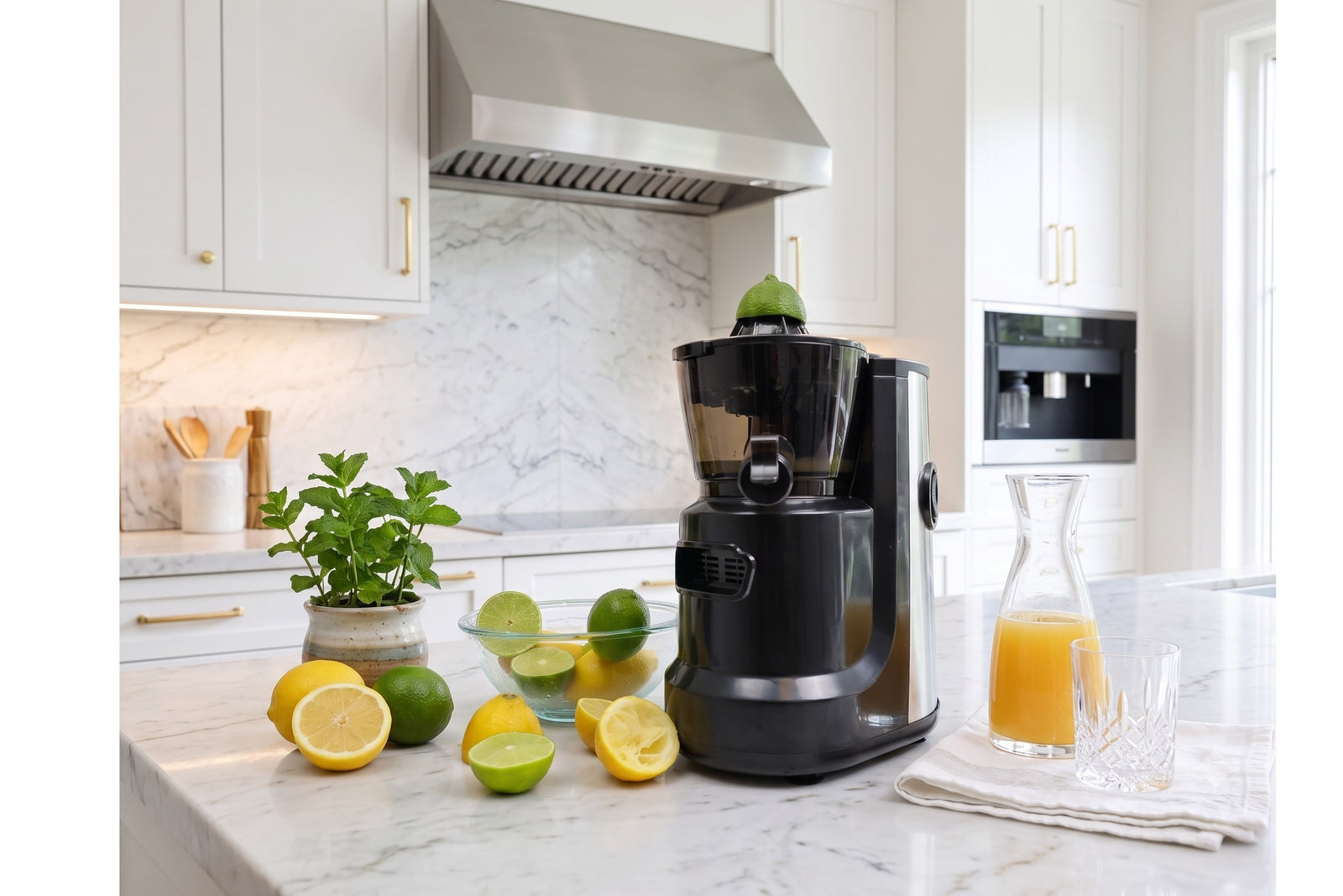 Hands Free Self Feeding Batch Juicer With Heavy Duty Motor | Buchymix