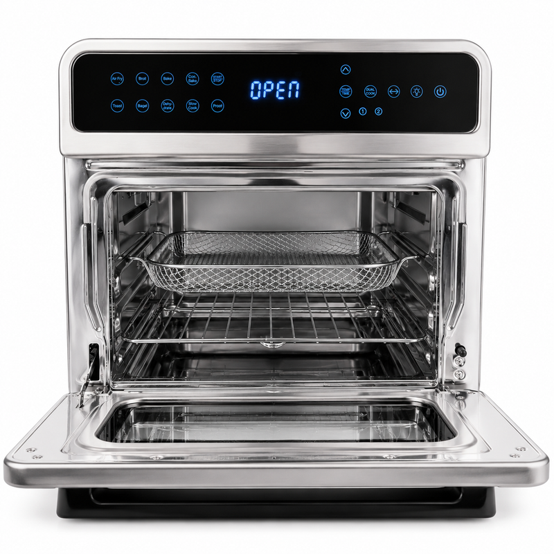 All in One Air fryer Oven with Stainless Steel Interior & | Buchymix