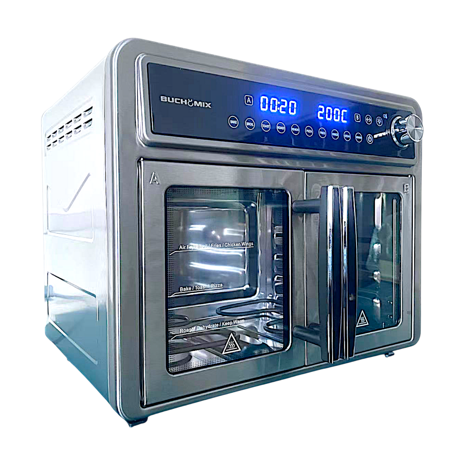 All Round Stainless Steel Dual Compartment XL French Door Air