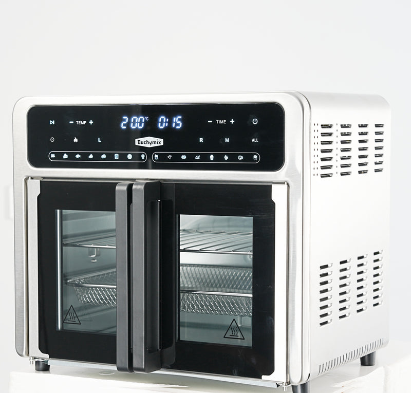 Dual Compartment 24L French Door Air Fryer Oven