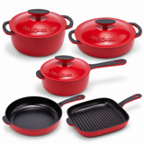 11-pieces Premium Enameled Cast Iron Cookware