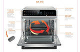 Multifunctional Large Air fryer Oven with  Stainless Steel Interior & Accessories