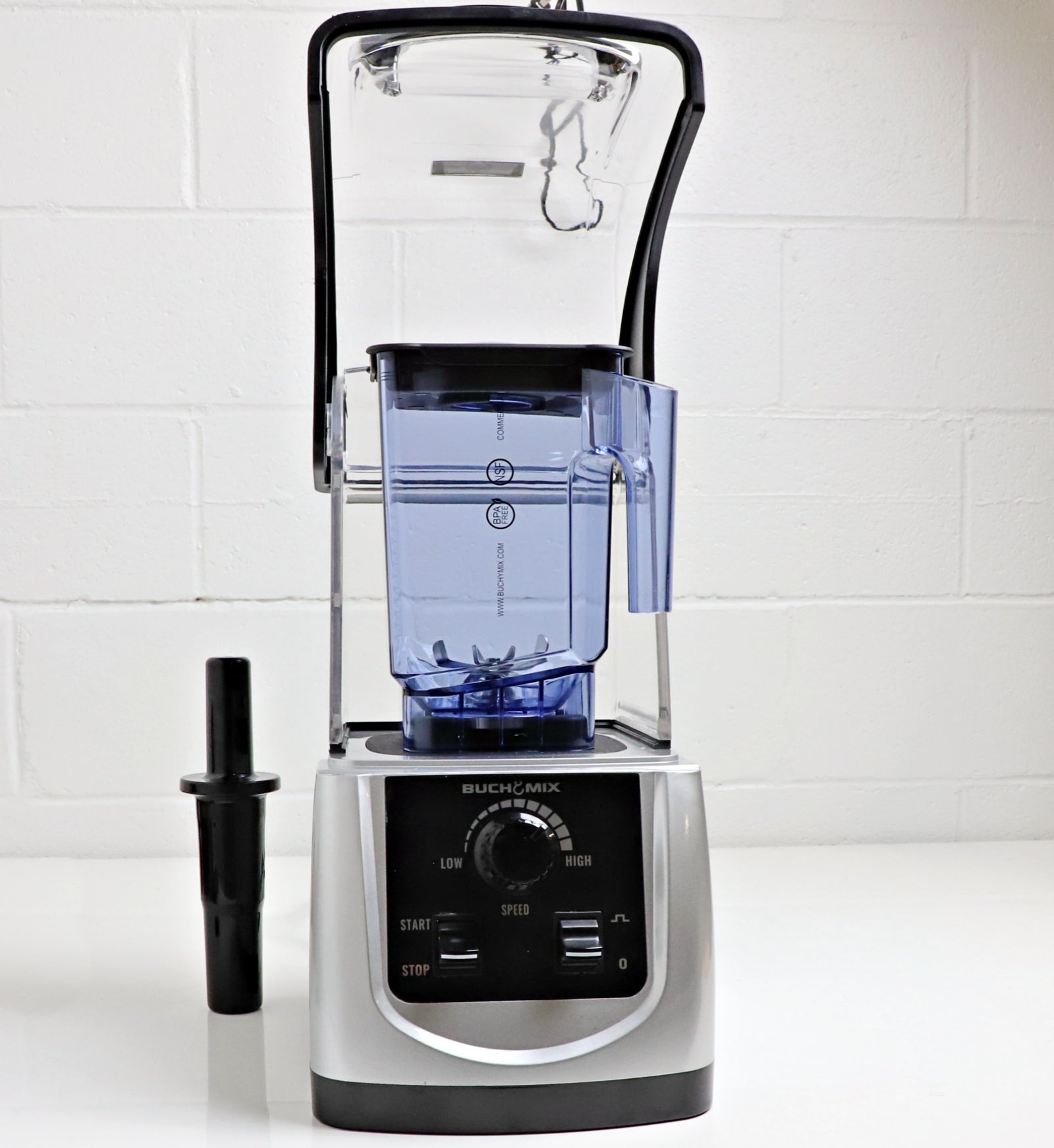 FMI BAR BLENDER シルバー/クリア Ninja 4-Speed Nutri-Blender Pro with Auto-iQ in Cloud Silver