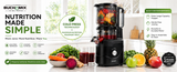 XL Capacity Hands Free High-Induction AC Motor Juicer -BJ23 -2026 Model (CANADA ONLY)