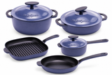 11-pieces Premium Enameled Cast Iron Cookware