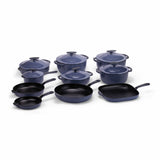 22-Piece Premium Enameled Cast Iron Cookware Set