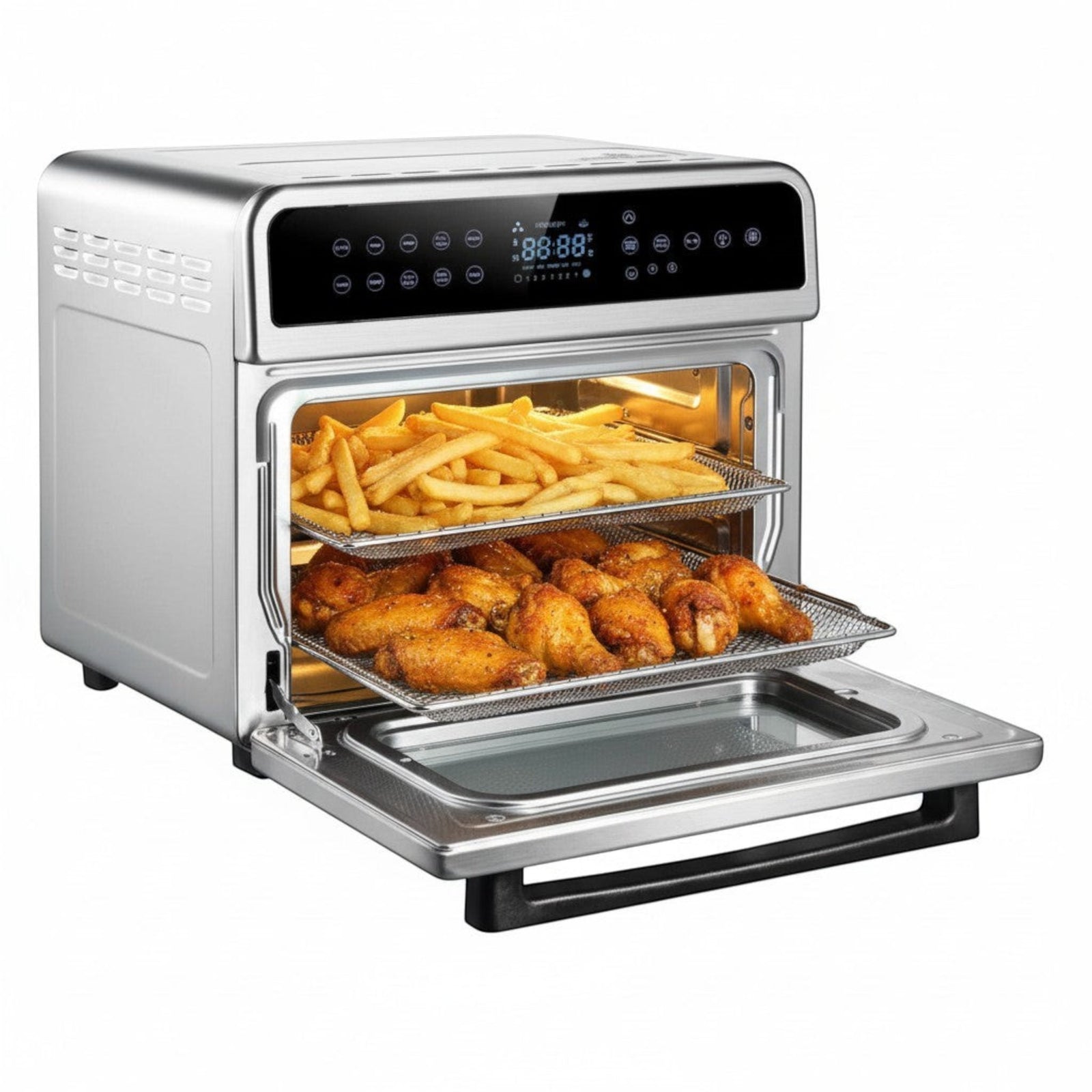 All in One Air fryer Oven with Stainless Steel Interior & | Buchymix