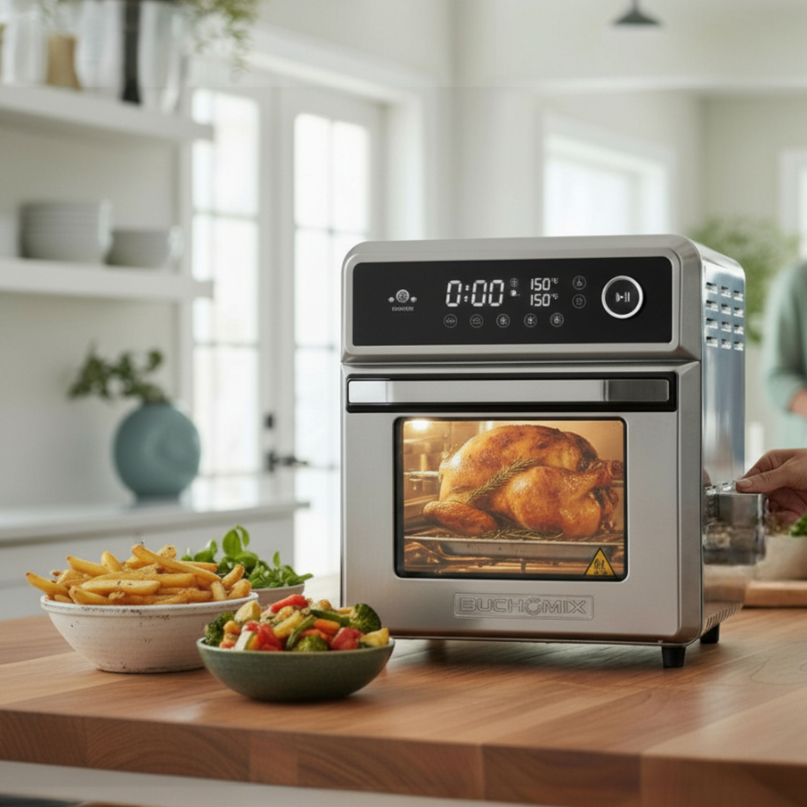 キッチン家電 Aurex All Round Stainless Steel 18L Multifunction Smart Air Fryer | Buchymix
