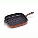 12-Inch Premium Enameled Cast Iron Grill Pan