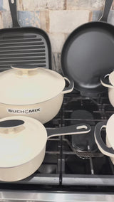 11-pieces Premium Enameled Cast Iron Cookware