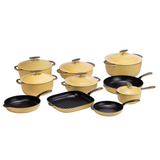 22-Piece Premium Enameled Cast Iron Cookware Set