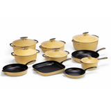 22-Piece Premium Enameled Cast Iron Cookware Set